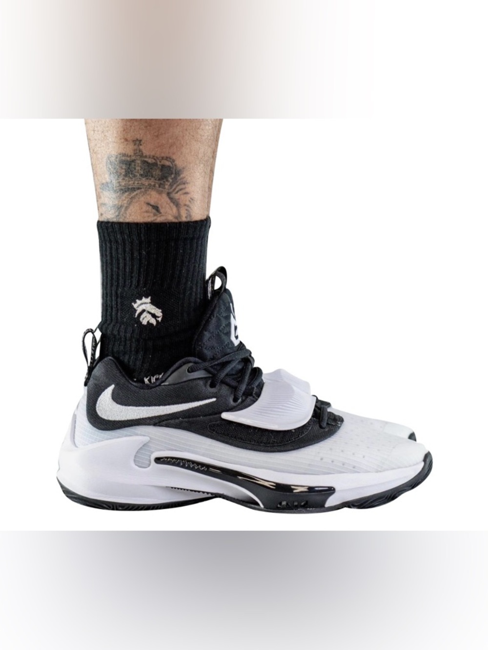 NEW [Nike] Zoom Freak 3 Black/White Athletic Basketball Shoes Sneakers Mens 12 - Picture 4 of 14